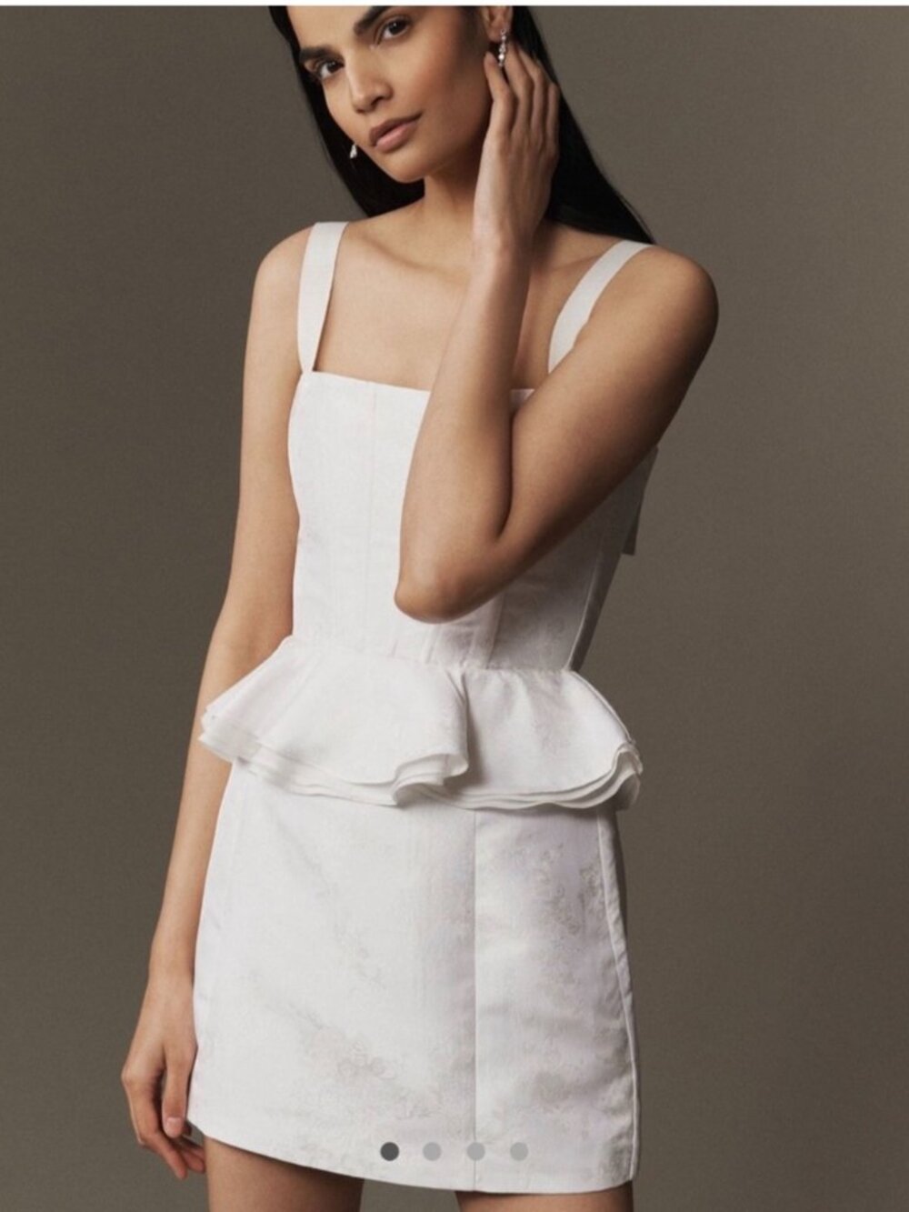 V. Chapman White Mini Dress
